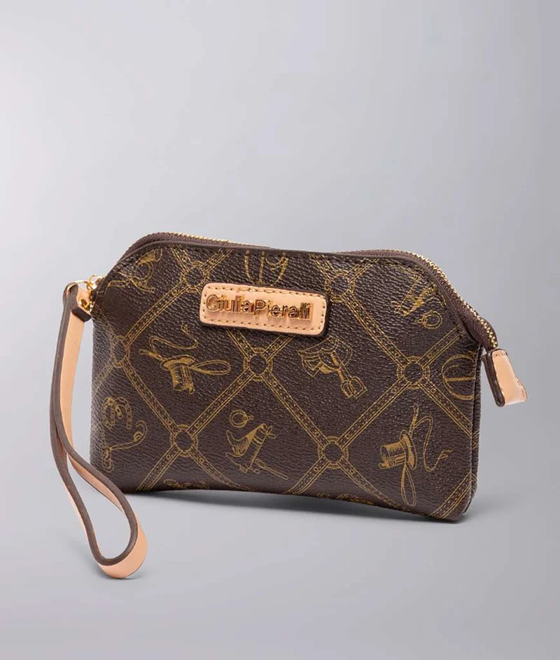 Giulia Pieralli Phone Clutch Coffe