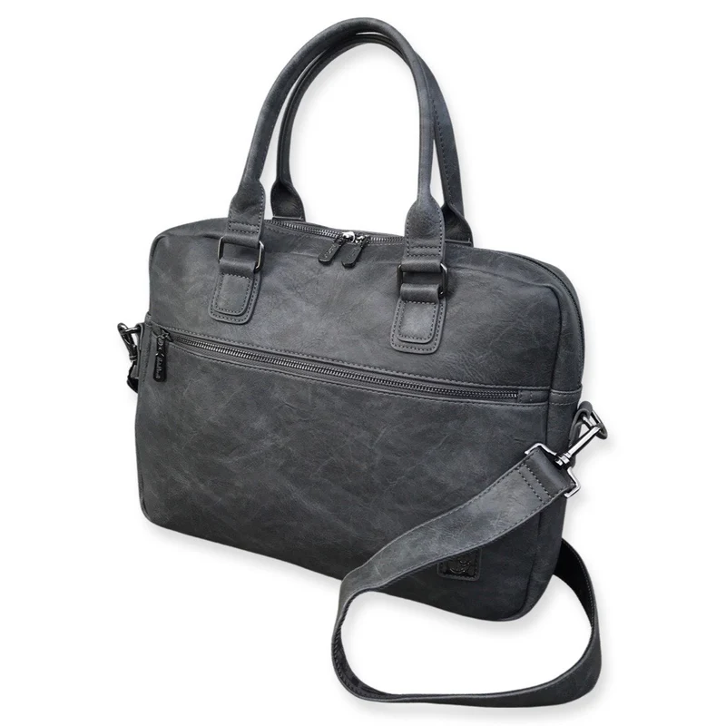 Giulia Pieralli Office Long Handles Briefcase Darkgrey