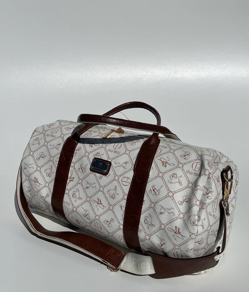 Giulia Pieralli Logo Uni Duffelbag Beigebrown