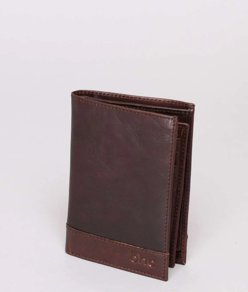BHC Nordic Leather Wallet Medium Dark Brown