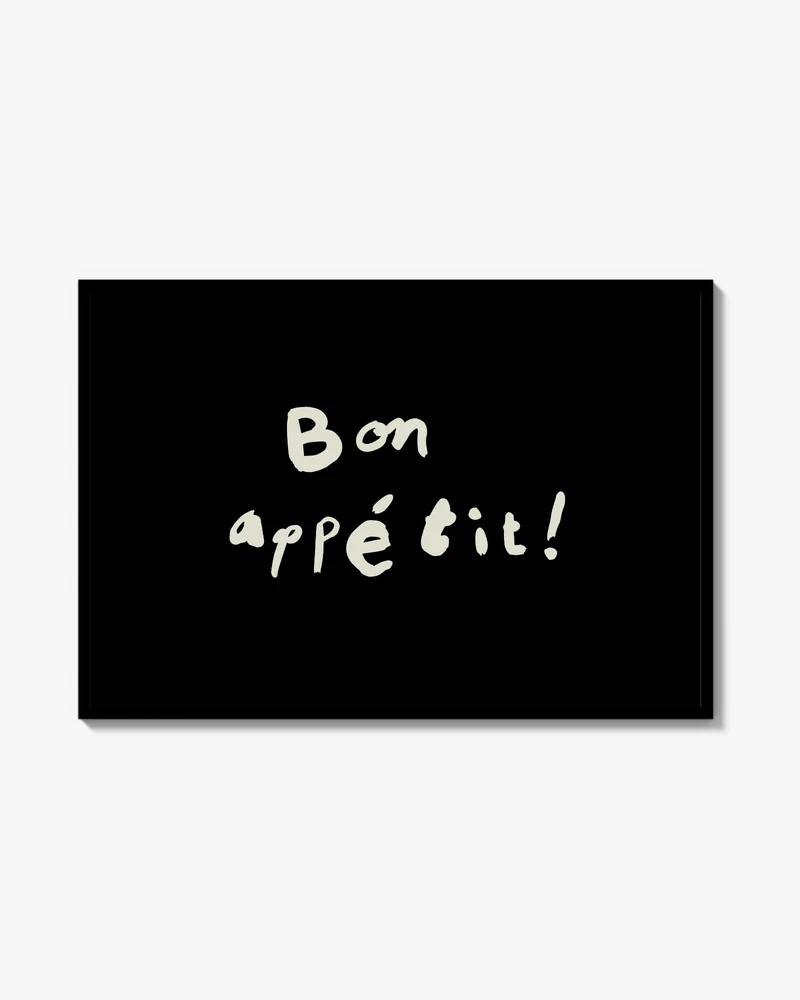 Bon appetit, Svart Poster