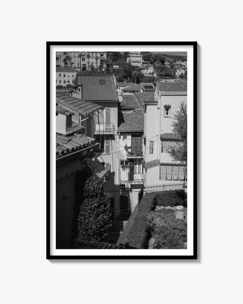 Cannes Svart och Vit Fine Art Poster
