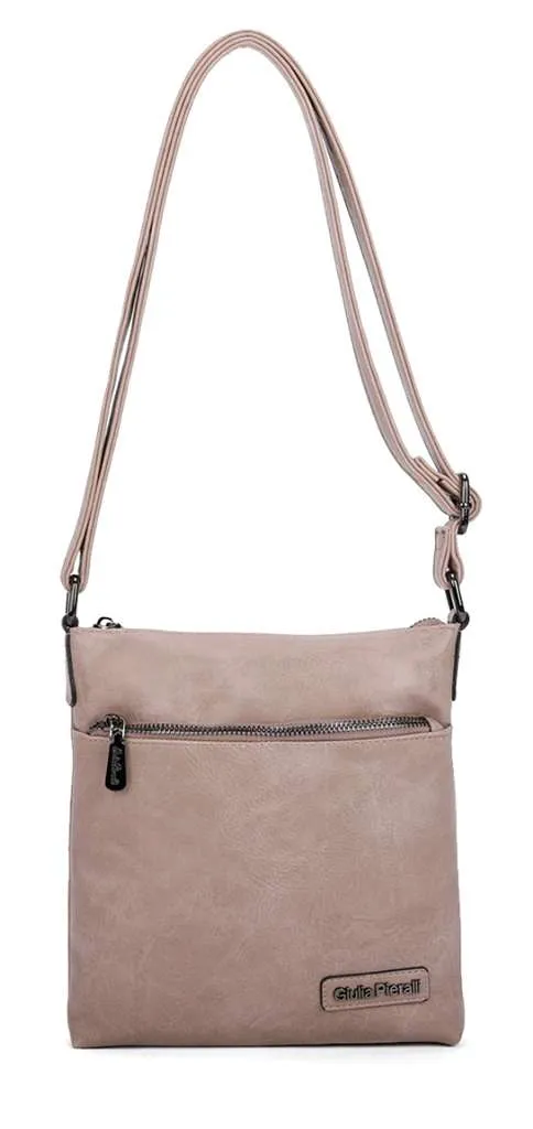 Giulia Pieralli Classic Topzipper Shoulderbag Taupe