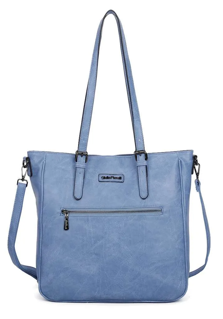 Giulia Pieralli Classic Laptop Shopper Blue