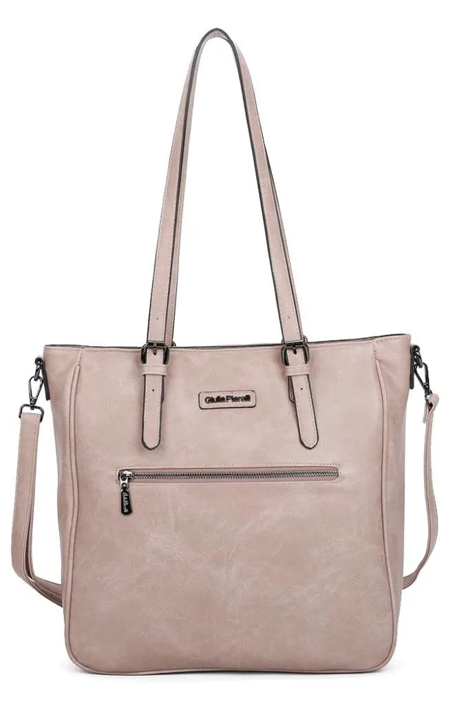 Giulia Pieralli Classic Laptop Shopper Taupe