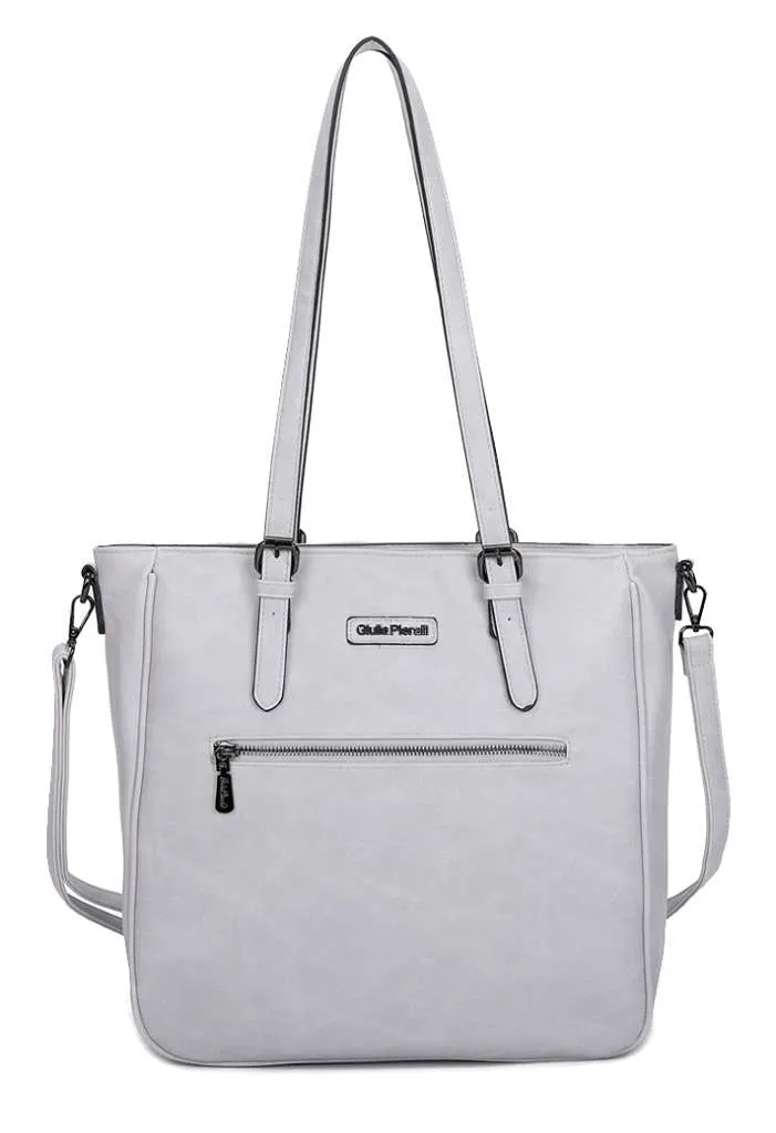 Giulia Pieralli Classic Laptop Shopper Lightgrey