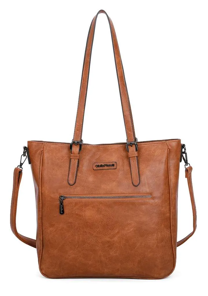 Giulia Pieralli Classic Laptop Shopper Lightcognac