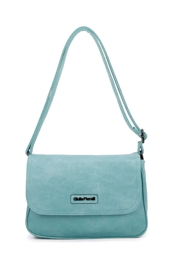Giulia Pieralli Classic Flap Shoulderbag Turkis