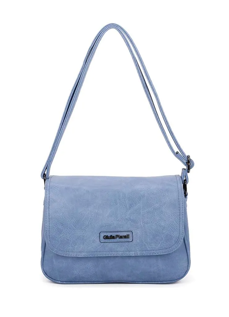 Giulia Pieralli Classic Flap Shoulderbag Blue