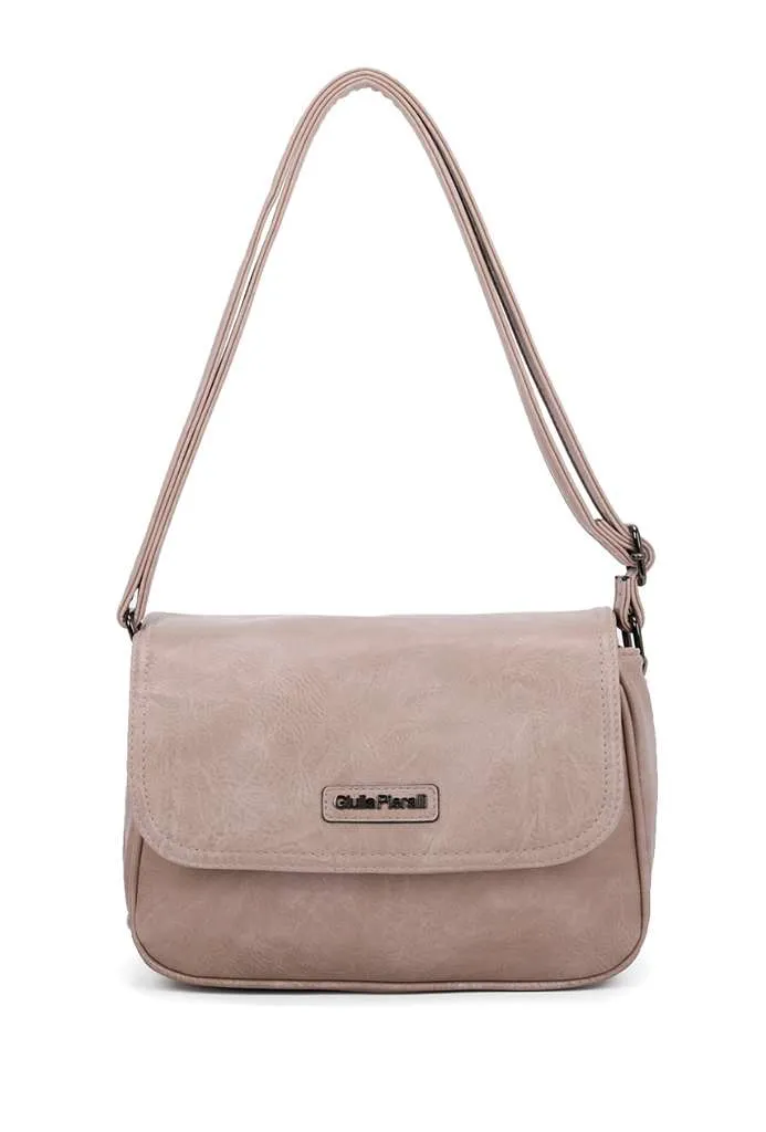 Giulia Pieralli Classic Flap Shoulderbag Taupe