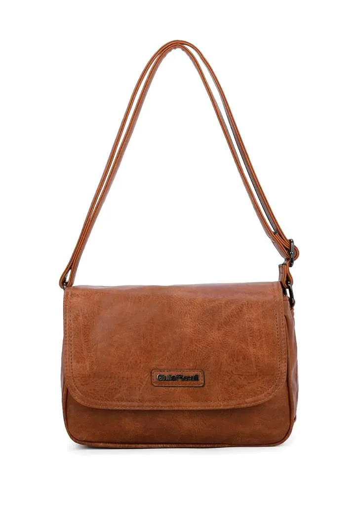 Giulia Pieralli Classic Flap Shoulderbag Lightcognac