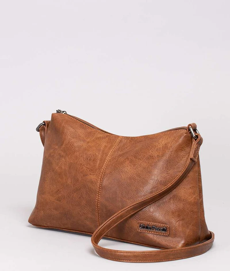 Giulia Pieralli Classic U-shaped Shoulderbag Cognac