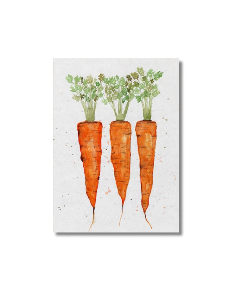 Carrot Akvarellmålning Original
