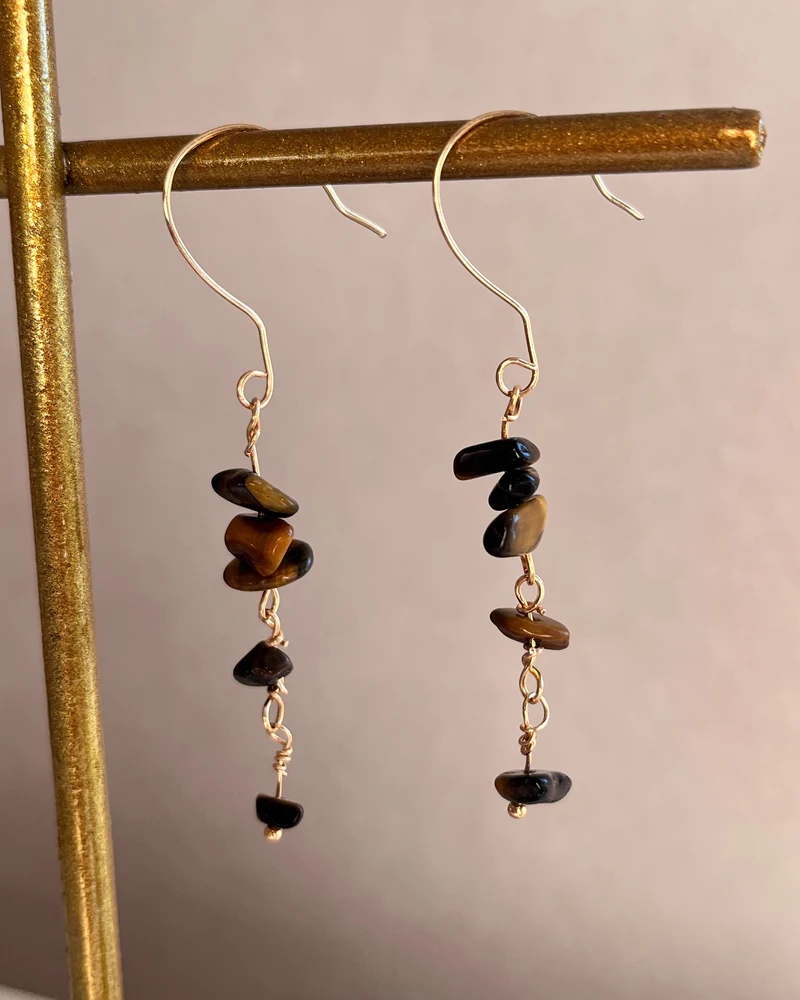 Tiger’s Eye Örhängen
