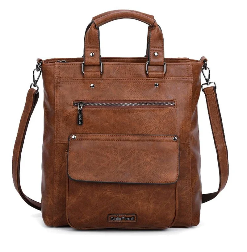 Giulia Pieralli Classic Toteshopper Cognac