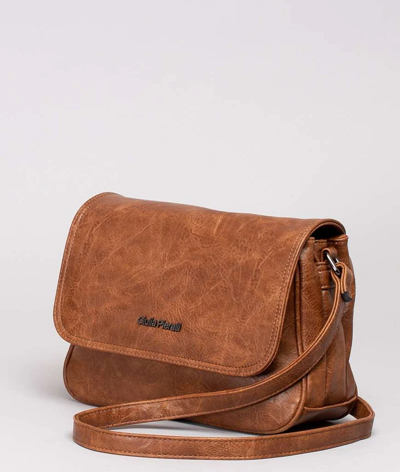 Giulia Pieralli Classic Flap Shoulderbag Cognac