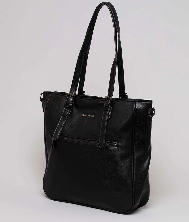Giulia Pieralli Classic Laptop Shopper Black