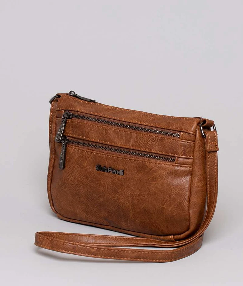 Giulia Pieralli Classic Crossbody Medium Cognac