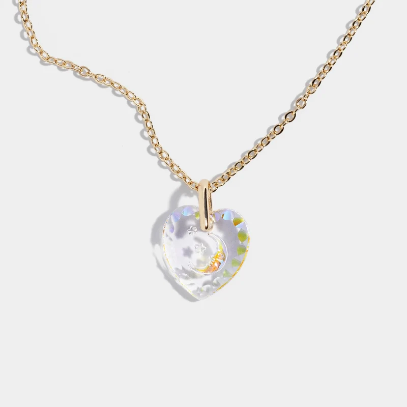 Guldpläterat halsband vintagehänge