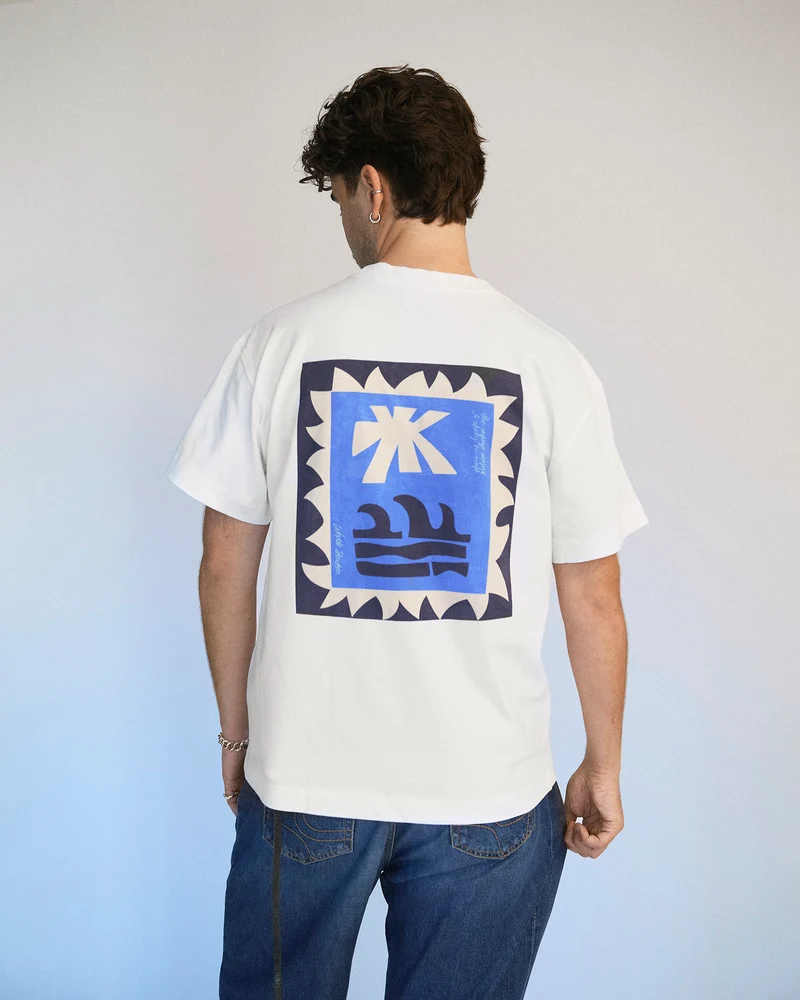 Blå Indigo T-shirt