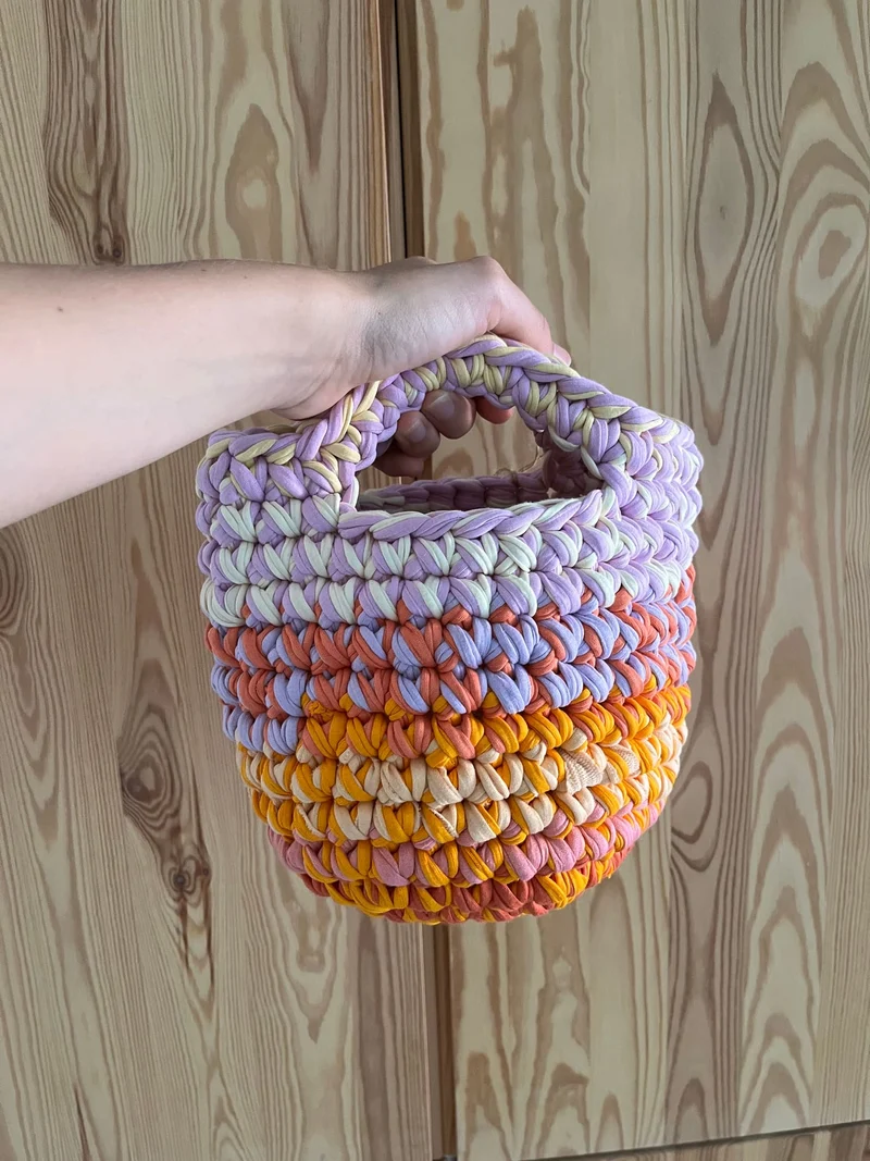 Kiwi bag - virkad väska