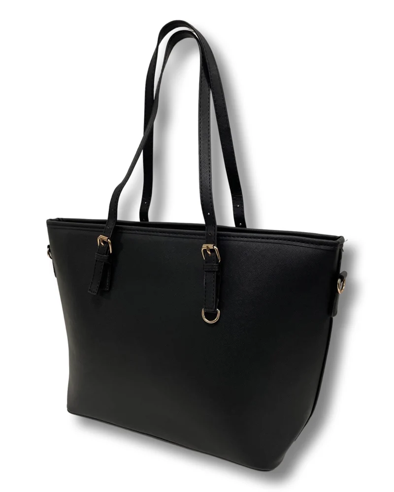 BHC Saffiano M Shopper Black