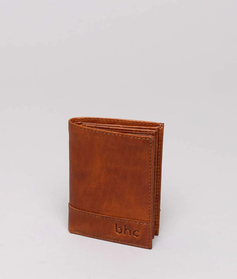 BHC Nordic Leather Wallet Small Cognac
