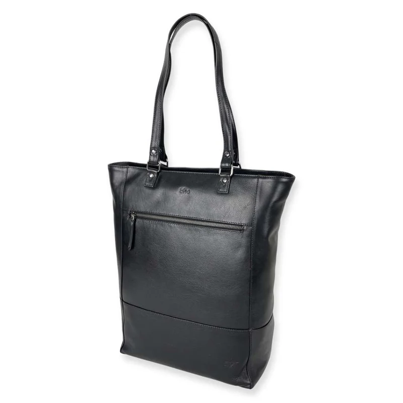 BHC Leather Tall Shopper Black