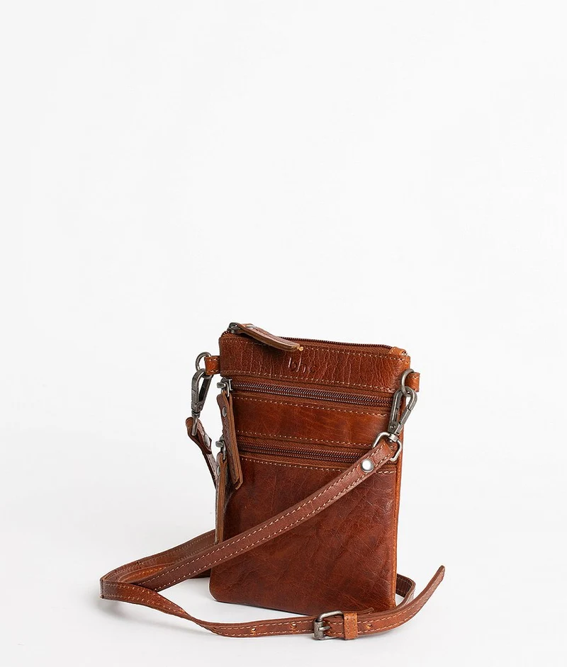 BHC Nordic Leather Phonebag Cognac