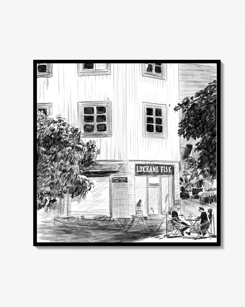 Luckans Fisk Print