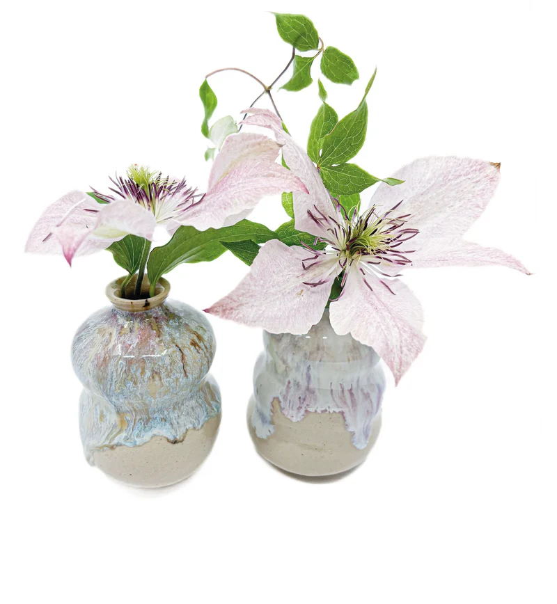 Liten vaser 2 st - Pastel drippN