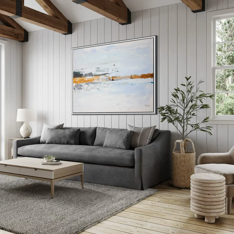 Fine Art Print Havslandskap Guld - Such a Lovely Day | Museumskvalitet