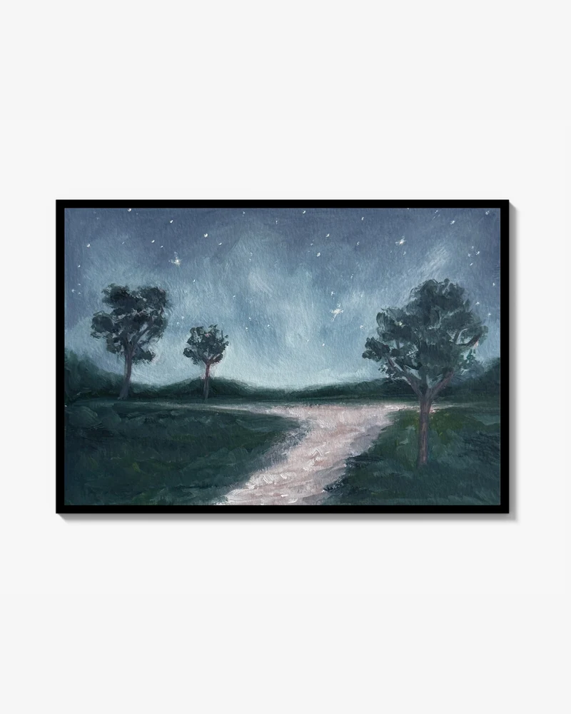 Forest at Night Poster