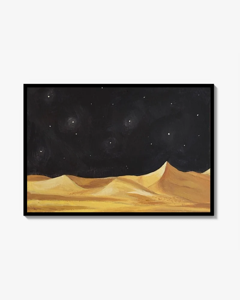 Desert at Night Poster