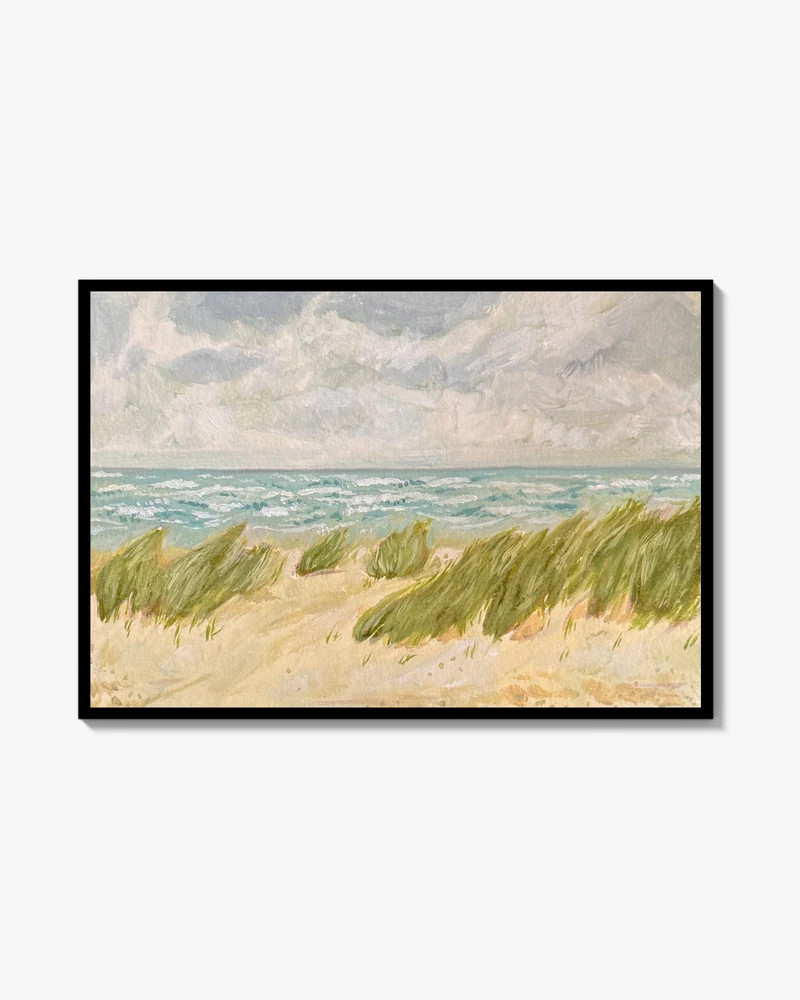 Windy Beach Poster