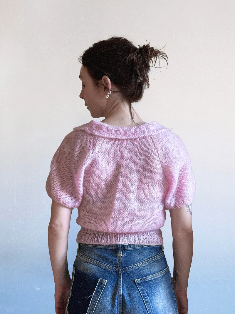 Rosa mohair Topp