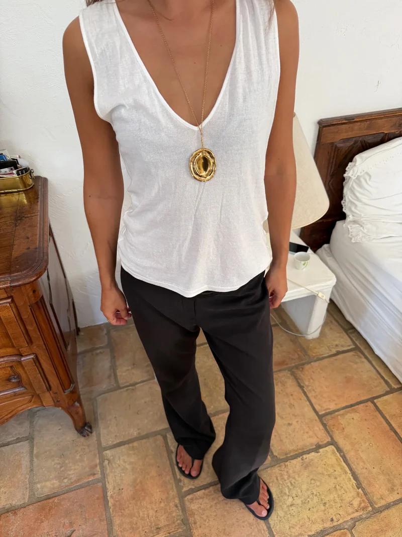 CANNES - Lång Guld Halsband