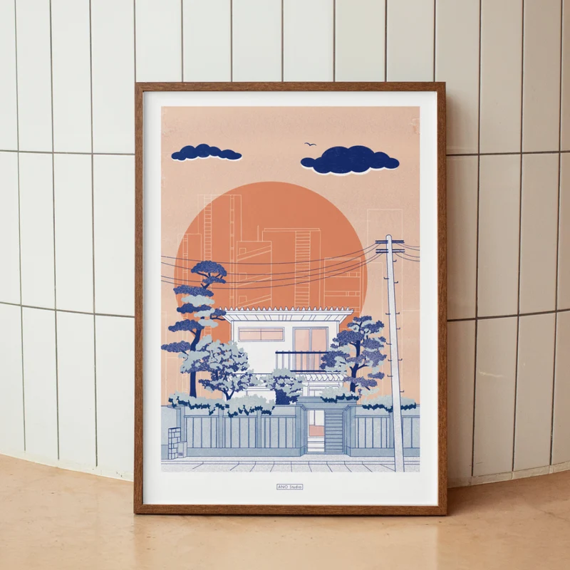 Machiya Art Print