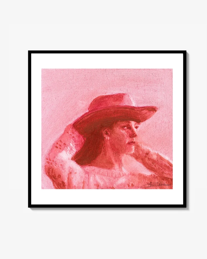 Rosa Cowgirl Poster
