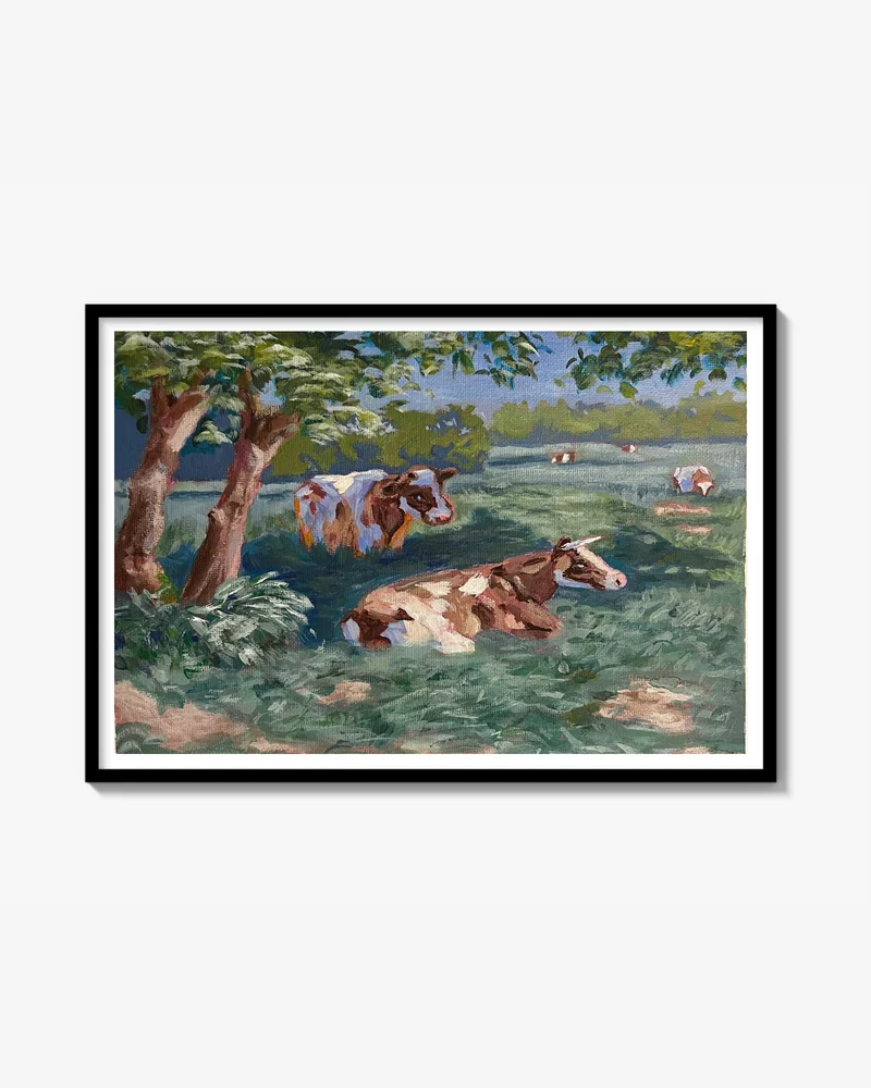 Tranquil cows Poster