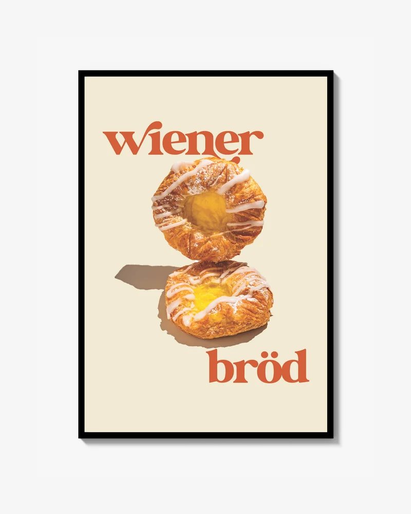 Wienerbröd Grafisk Print