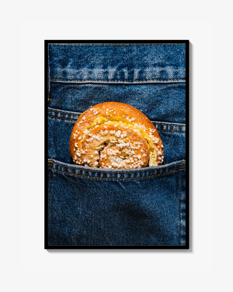 Vaniljbulle i Jeans Print