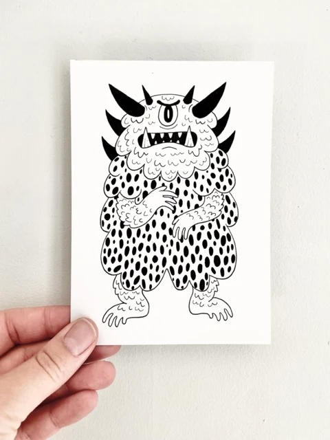 Monsterteckning - Ogre