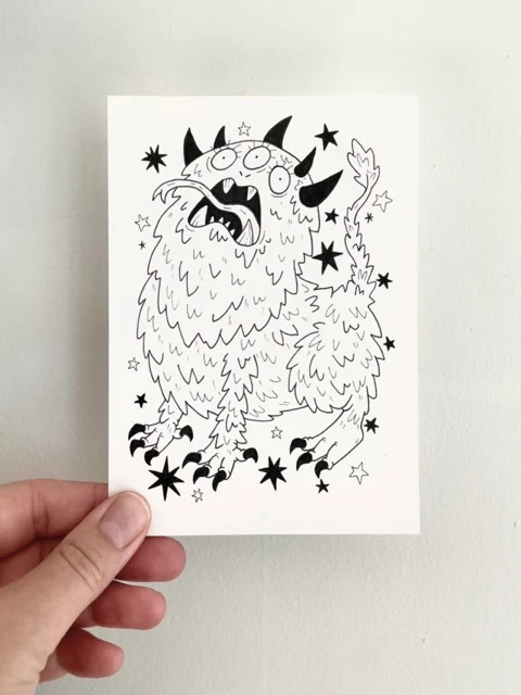 Monster Drawing - Lion