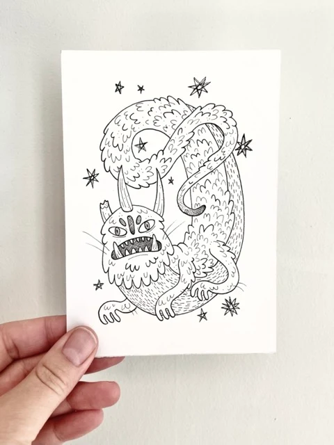 Monsterteckning - Creep