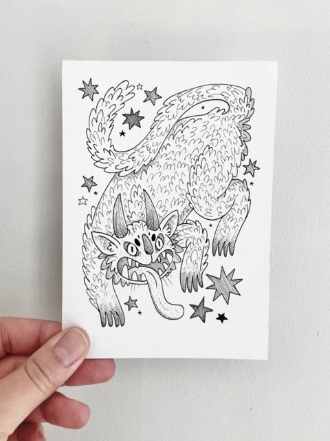 Monster Drawing - Attack