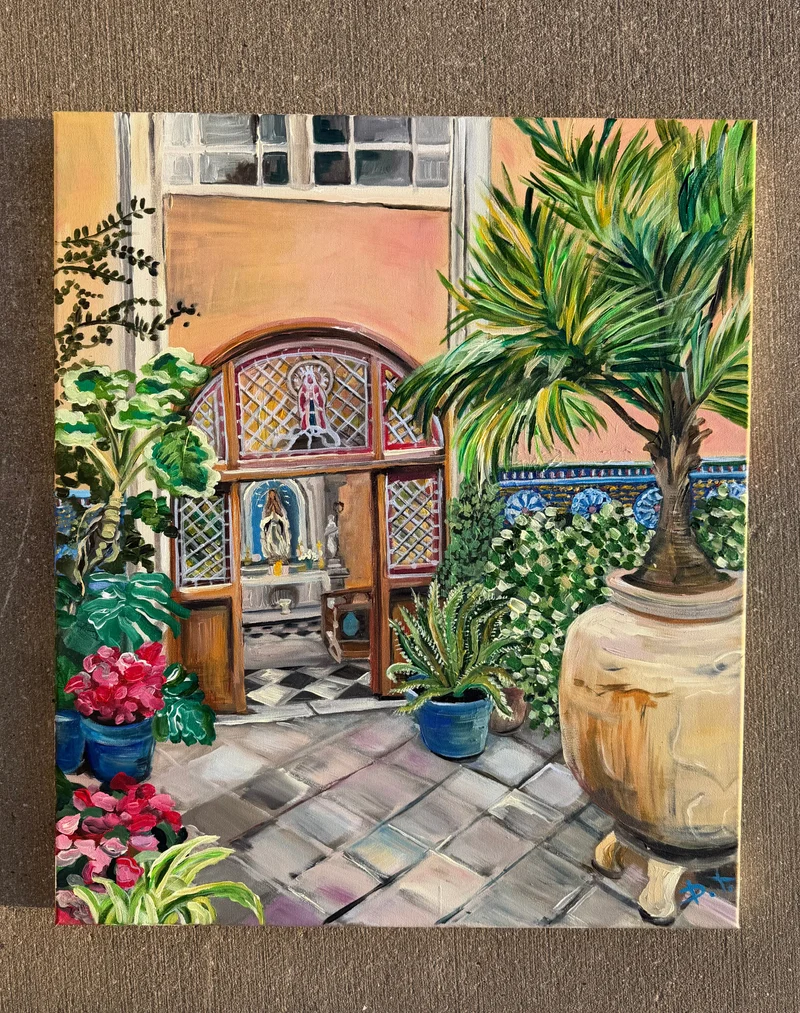 “Prickly” Original Akrylmålning