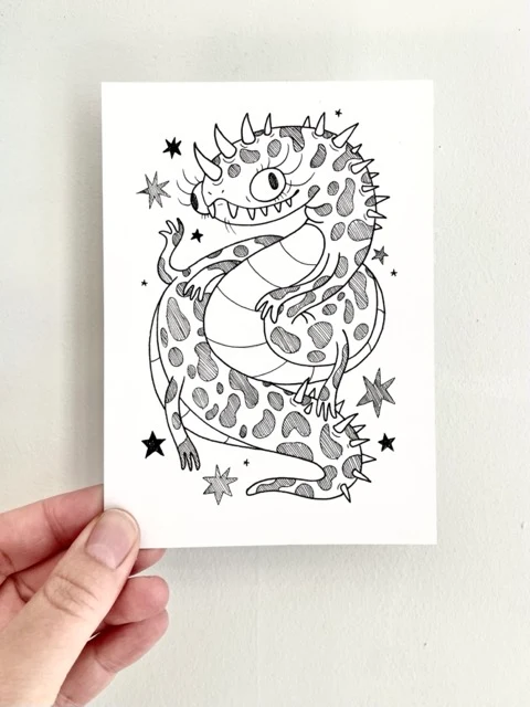 Monster Drawing - Prickar