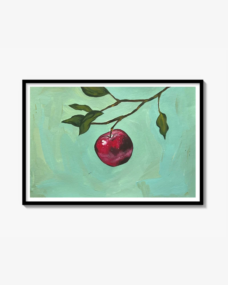 Rött Äpple Poster