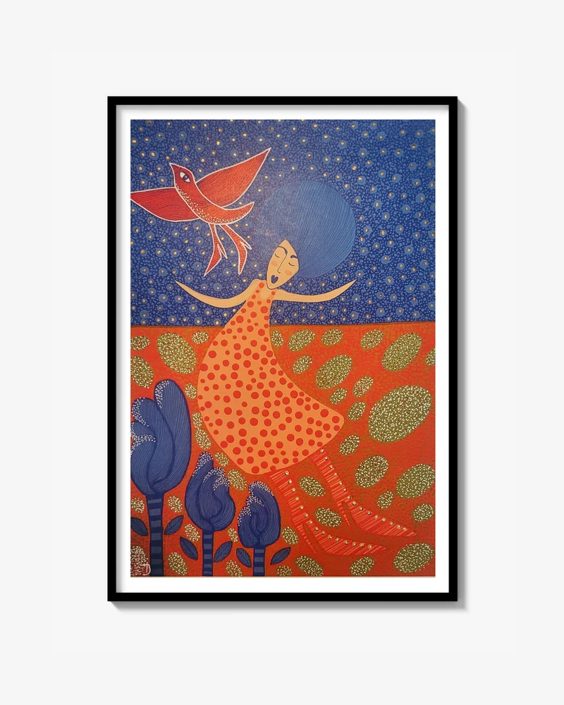 Rödfågel Print